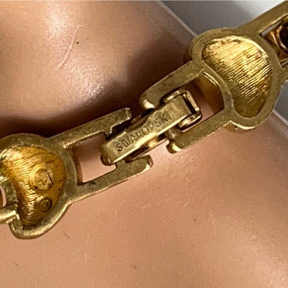 Stunning Vintage Swarovski  Hearts Choker Necklace Missing Two Crystal - Picture 6 of 12